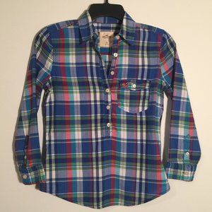 Hollister Plaid Junior's Shirt XS